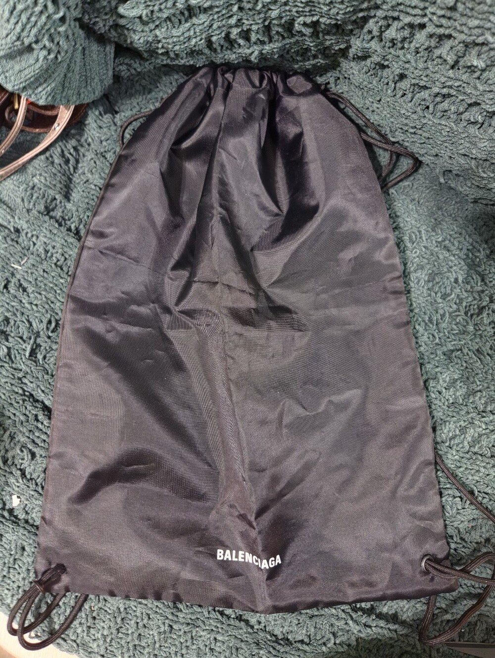 Balenciaga Black Drawstring Dust Bag